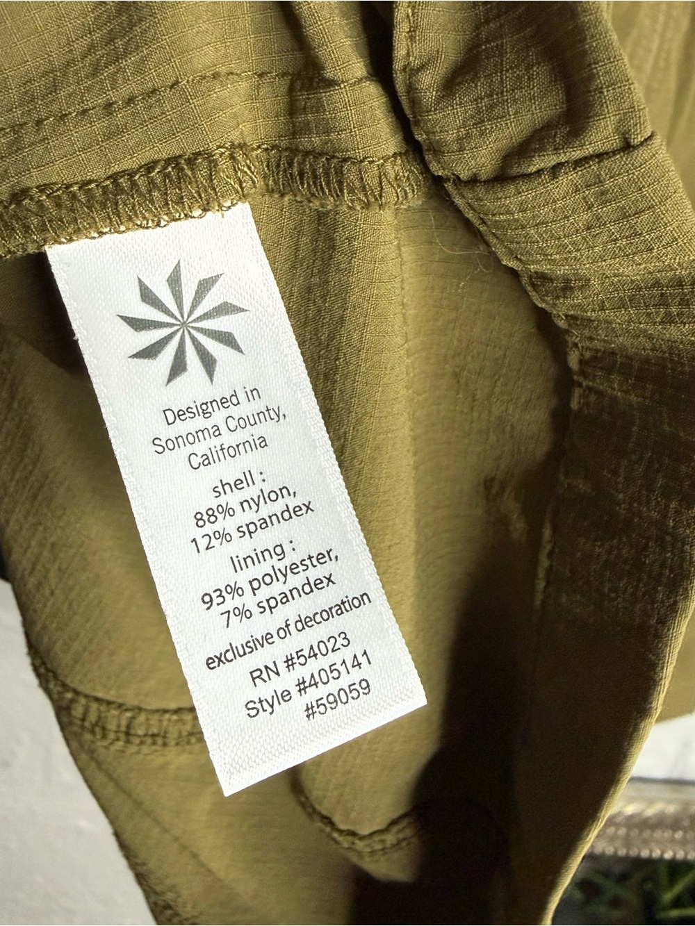 Athleta Olive Green Athletic Skort Size 8 | Hiking Golf Tennis Activewear - Picture 6 of 8